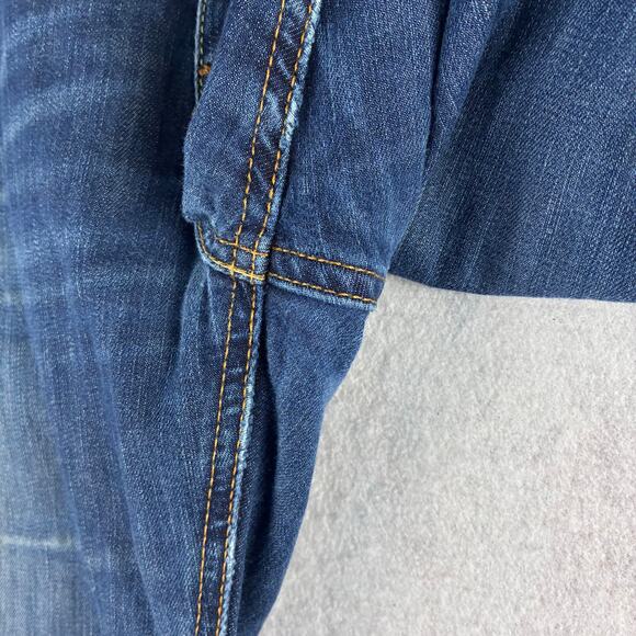 Levis 541 Athletic Fit Jeans Men's 42x30 Dark Wash Fading - Picture 9 of 12